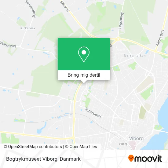 Bogtrykmuseet Viborg kort