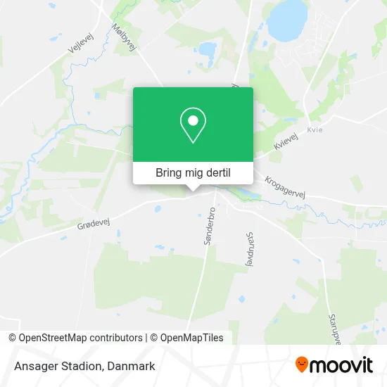 Ansager Stadion kort