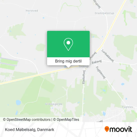Koed Møbelsalg kort