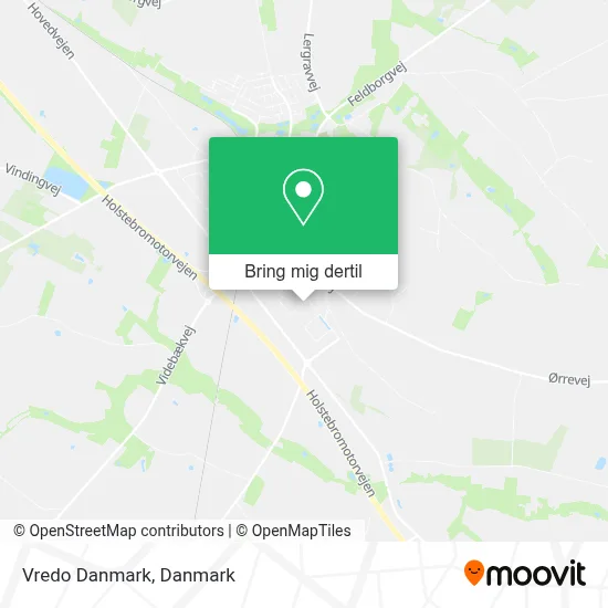 Vredo Danmark kort
