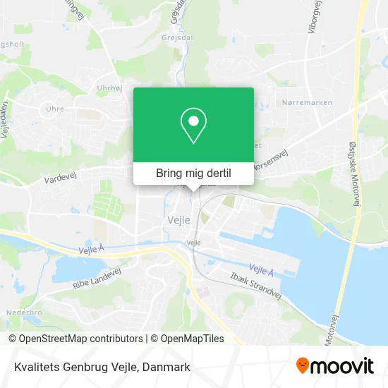 Kvalitets Genbrug Vejle kort
