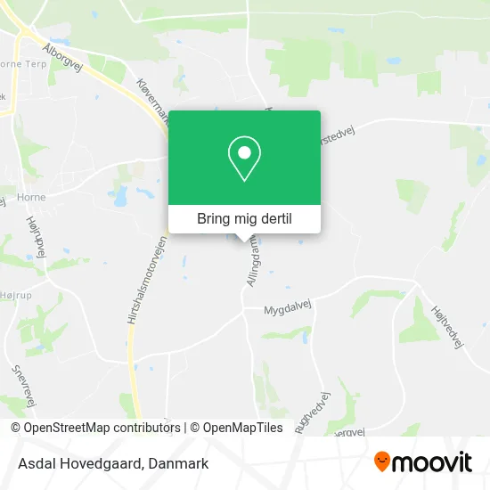 Asdal Hovedgaard kort