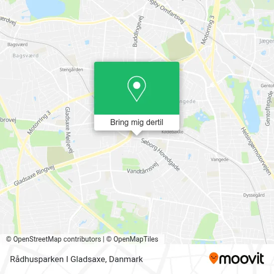 Rådhusparken I Gladsaxe kort