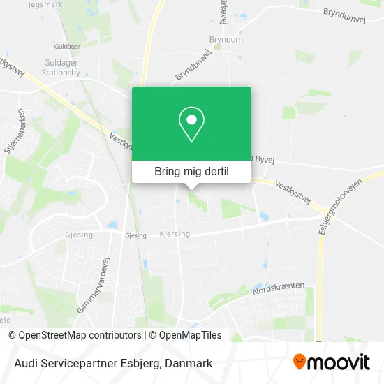 Audi Servicepartner Esbjerg kort