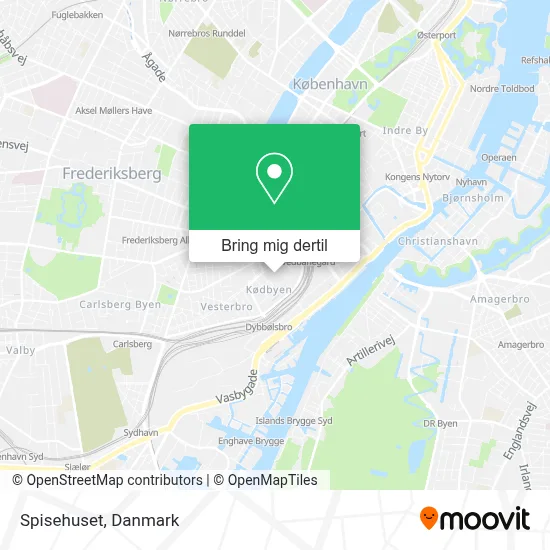 Spisehuset kort