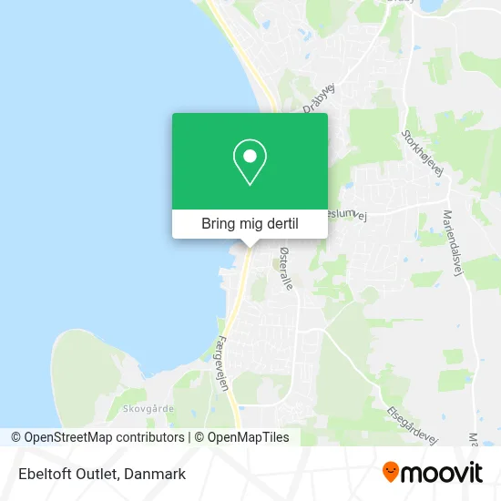 Ebeltoft Outlet kort