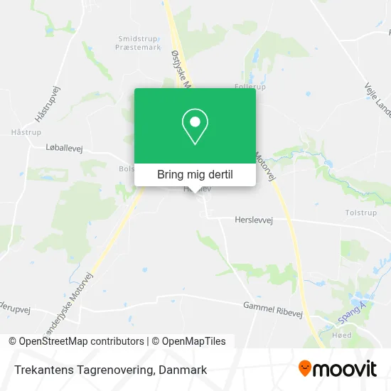 Trekantens Tagrenovering kort