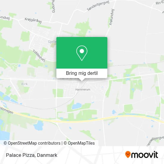 Palace Pizza kort