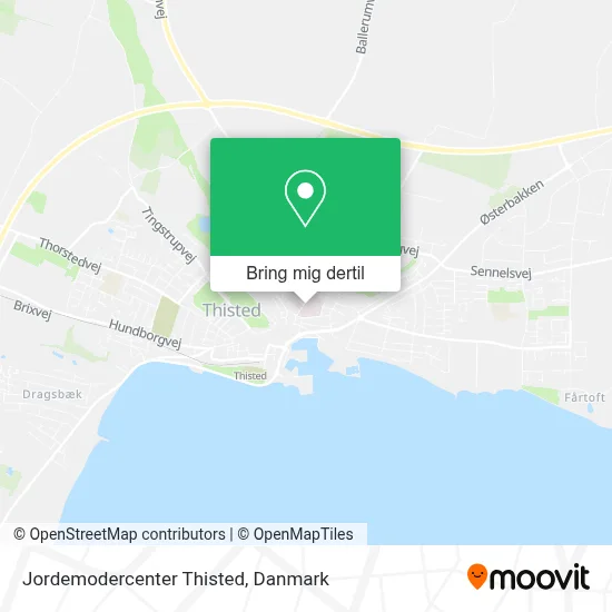 Jordemodercenter Thisted kort