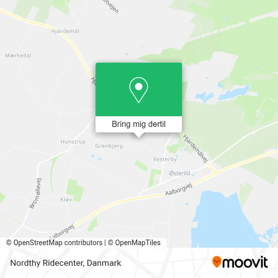 Nordthy Ridecenter kort