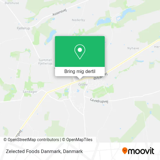 Zelected Foods Danmark kort