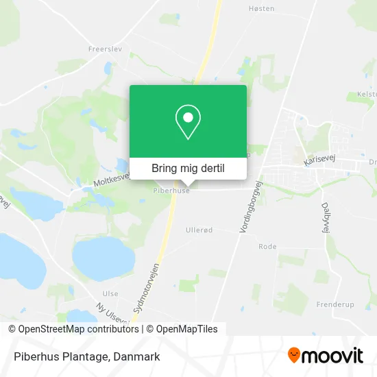 Piberhus Plantage kort