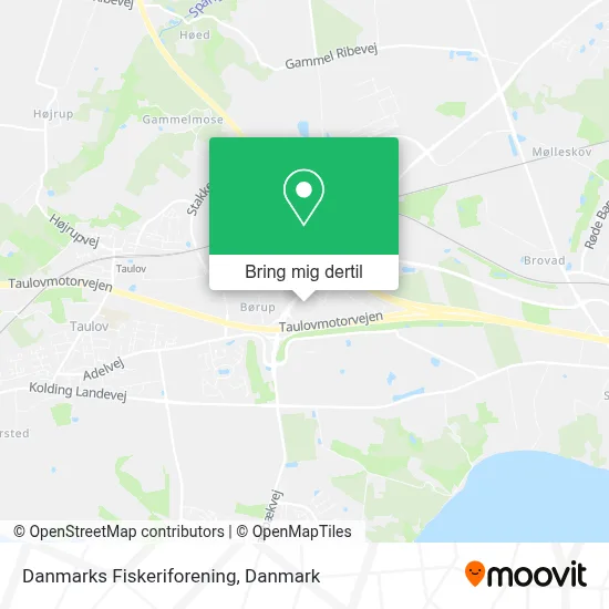 Danmarks Fiskeriforening kort