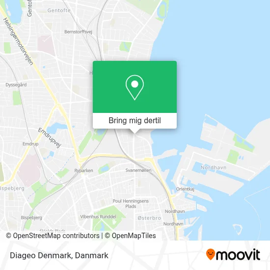 Diageo Denmark kort