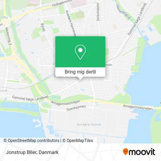 Jonstrup Biler kort
