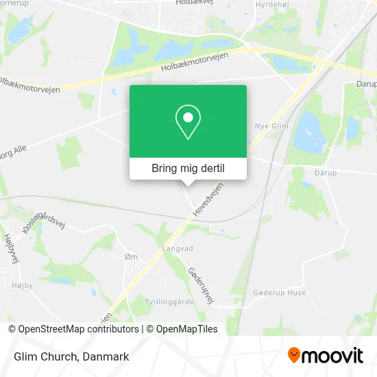 Glim Church kort