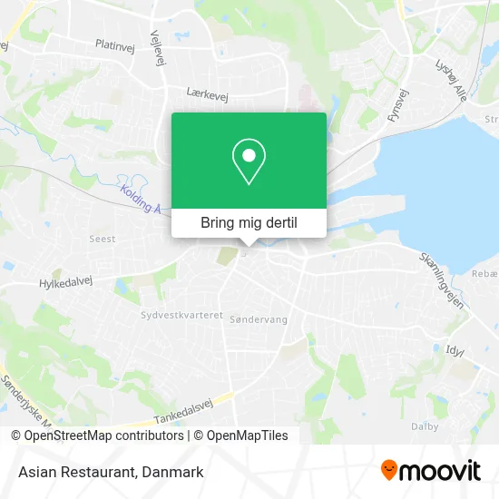Asian Restaurant kort