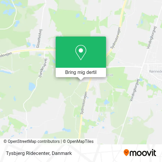 Tysbjerg Ridecenter kort