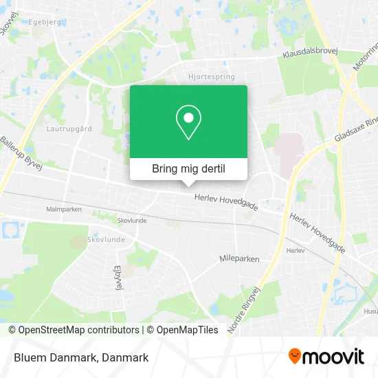 Bluem Danmark kort