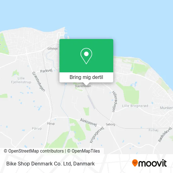Bike Shop Denmark Co. Ltd kort