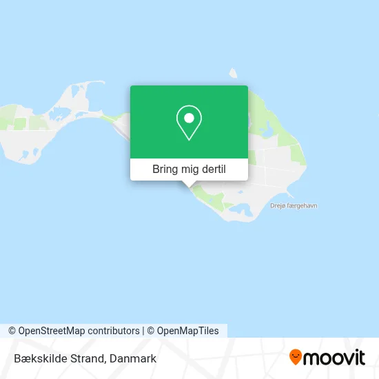 Bækskilde Strand kort