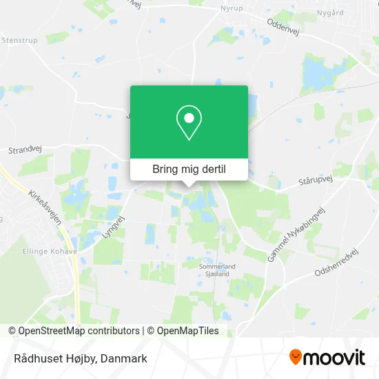 Rådhuset Højby kort