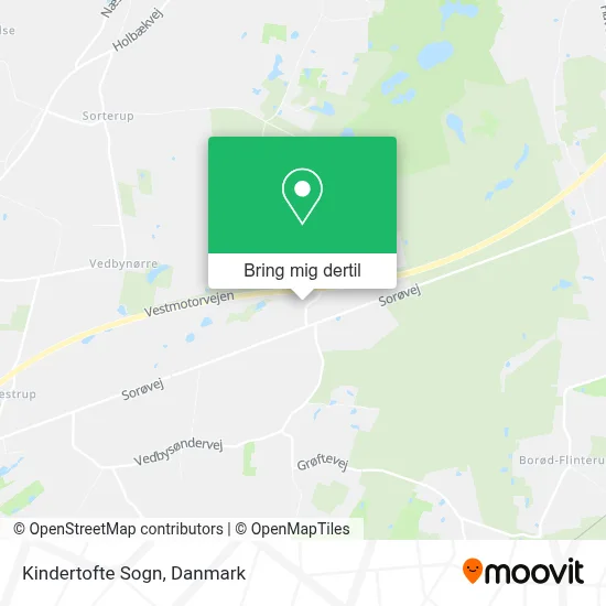 Kindertofte Sogn kort