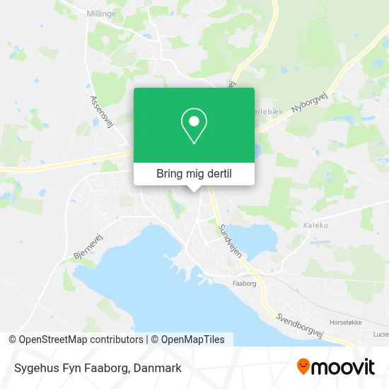 Sygehus Fyn Faaborg kort