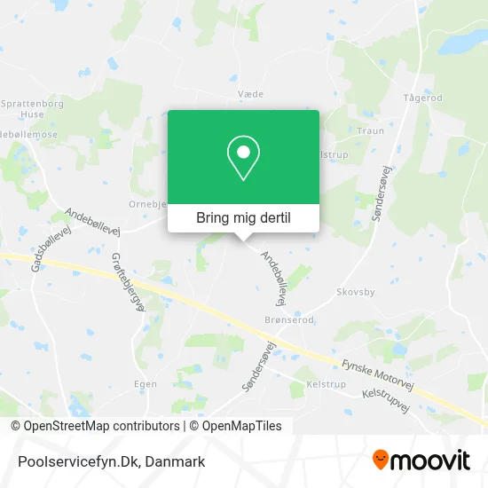 Poolservicefyn.Dk kort