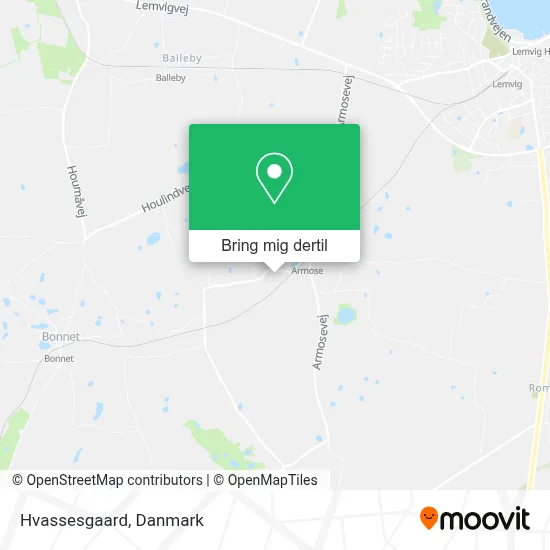Hvassesgaard kort