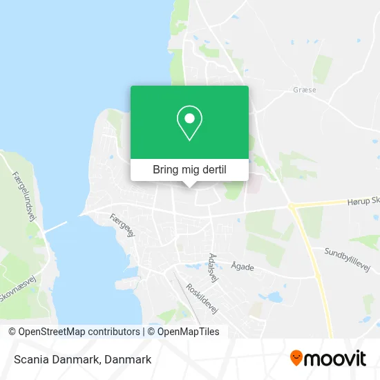 Scania Danmark kort