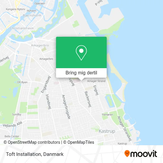 Toft Installation kort