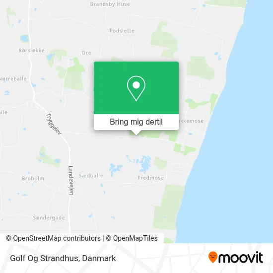 Golf Og Strandhus kort