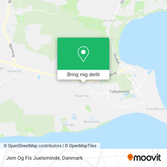 Jem Og Fix Juelsminde kort