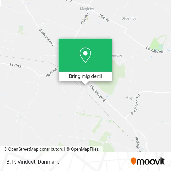 B. P. Vinduet kort