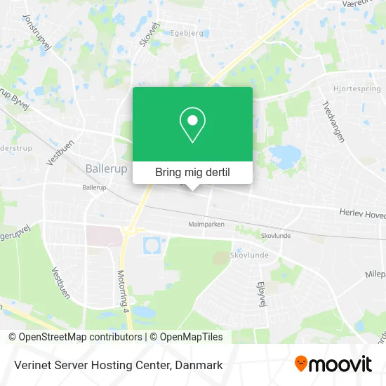 Verinet Server Hosting Center kort