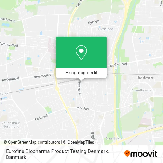 Eurofins Biopharma Product Testing Denmark kort