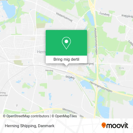 Herning Shipping kort