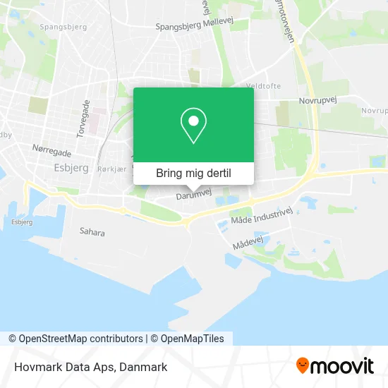 Hovmark Data Aps kort