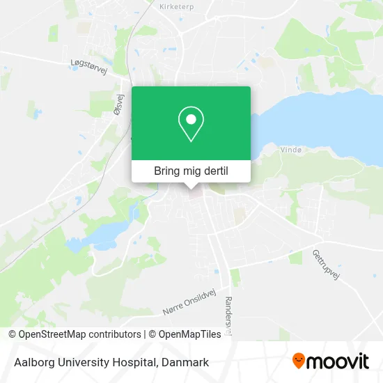 Aalborg University Hospital kort