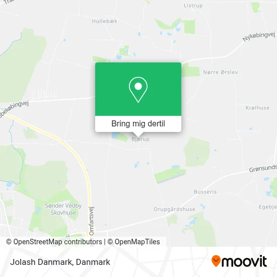 Jolash Danmark kort