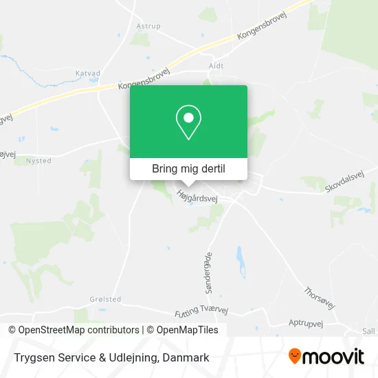 Trygsen Service & Udlejning kort