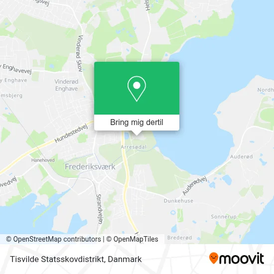 Tisvilde Statsskovdistrikt kort