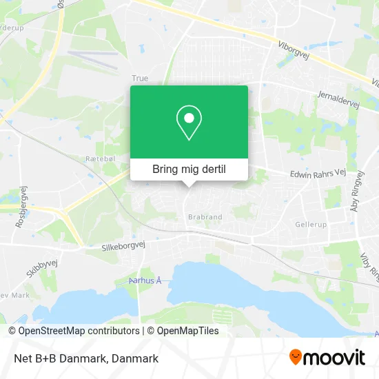 Net B+B Danmark kort