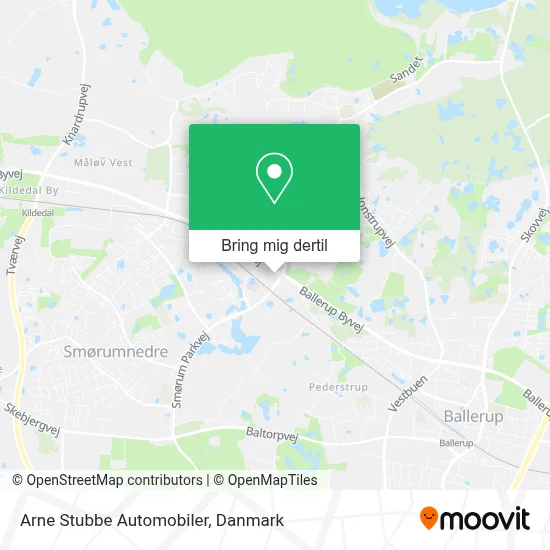 Arne Stubbe Automobiler kort