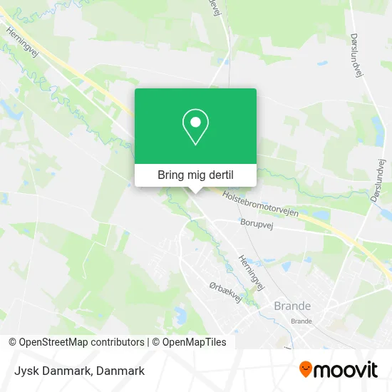 Jysk Danmark kort