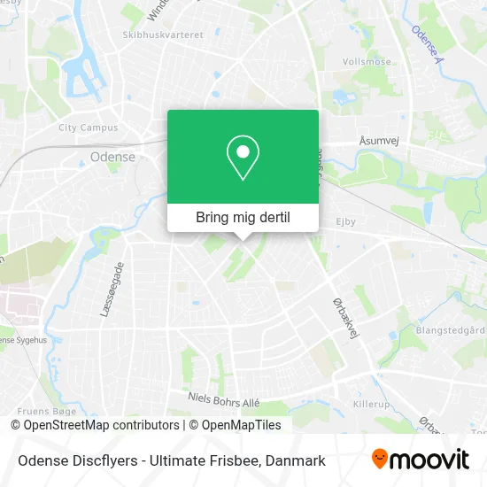 Odense Discflyers - Ultimate Frisbee kort
