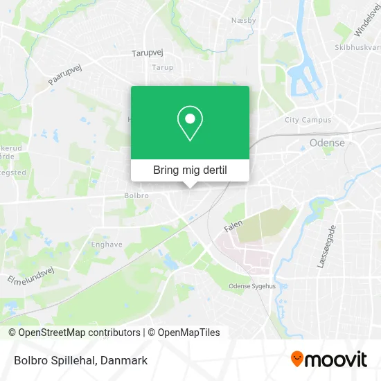 Bolbro Spillehal kort