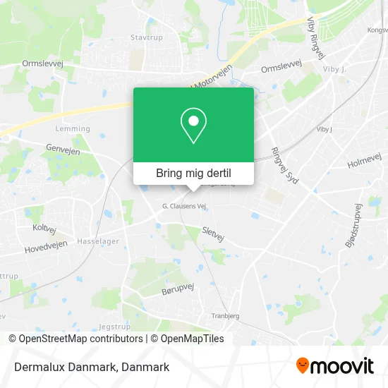 Dermalux Danmark kort