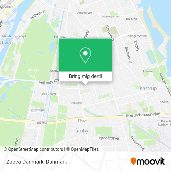 Zooca Danmark kort